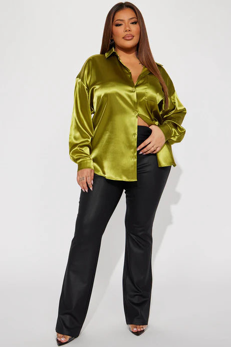 Pantalon large texturé à l'éclé - Noir