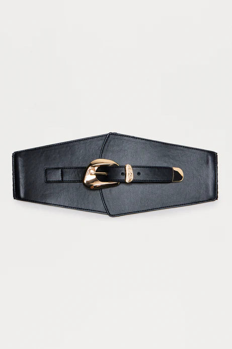 Ceinture extensible large Cinch Crazy - Noir