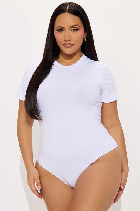 Body à manches courtes Cambria - Blanc