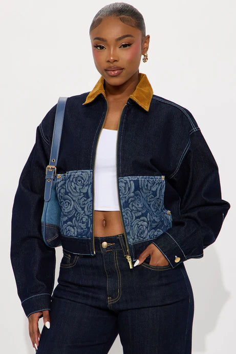 Veste en jean Essex - Denim foncé