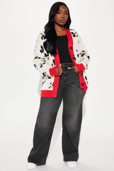 Cardigan Mickey Mouse - Crème/combo