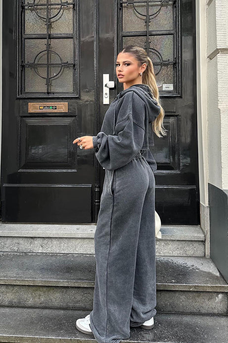 Ensemble de pantalon polaire On The Go - Charbon de bois