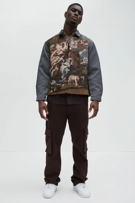 Chemise courte boutonnée Cassiel Tapestry - Multicolore