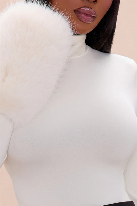 Body en fourrure de Moscou - Crème