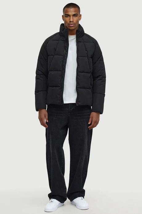 Doudoune matelassée décontractée sur piste - Noir