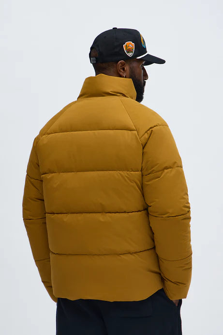 Doudoune matelassée décontractée sur piste - Marron