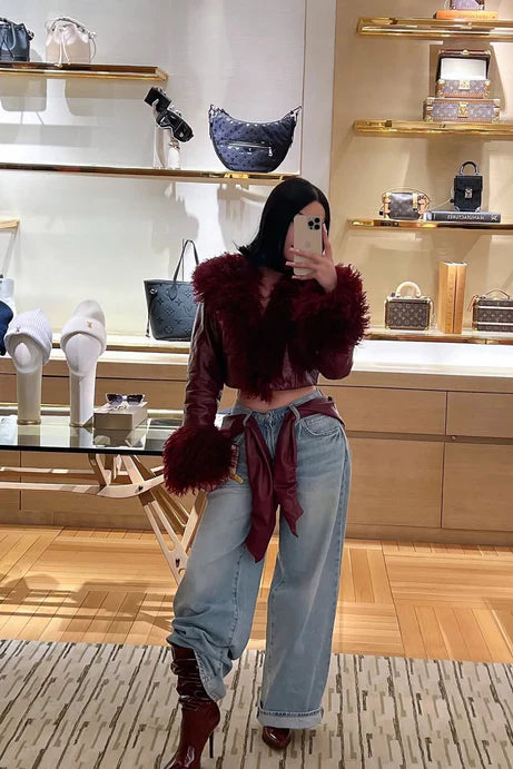 Manteau en similicuir ne peut pas être reproduit - Bourgogne