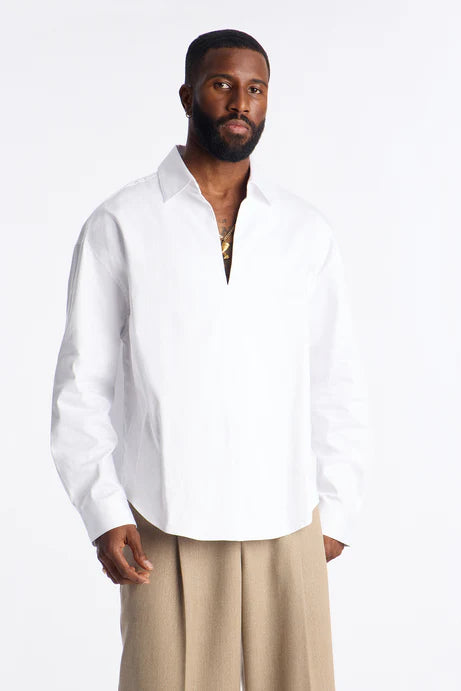 Chemise Lumina Essential Relaxée - Blanc