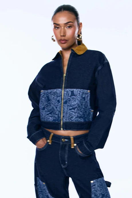 Veste en jean Essex - Denim foncé