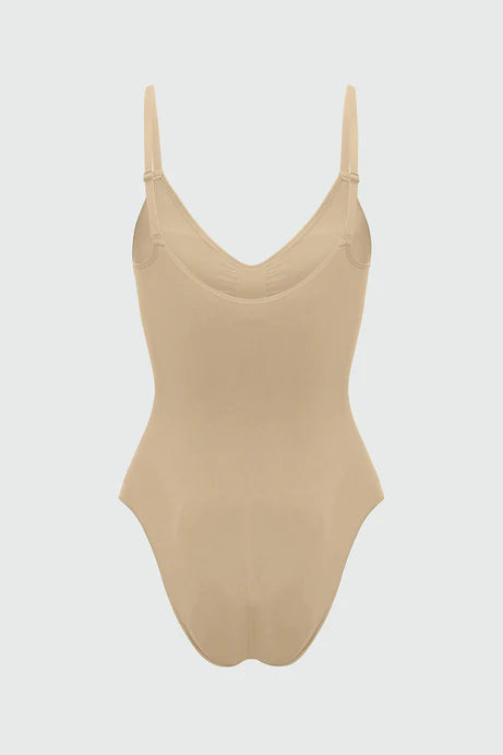 Body de compression robuste sans couture Nova Sculpt - Sable