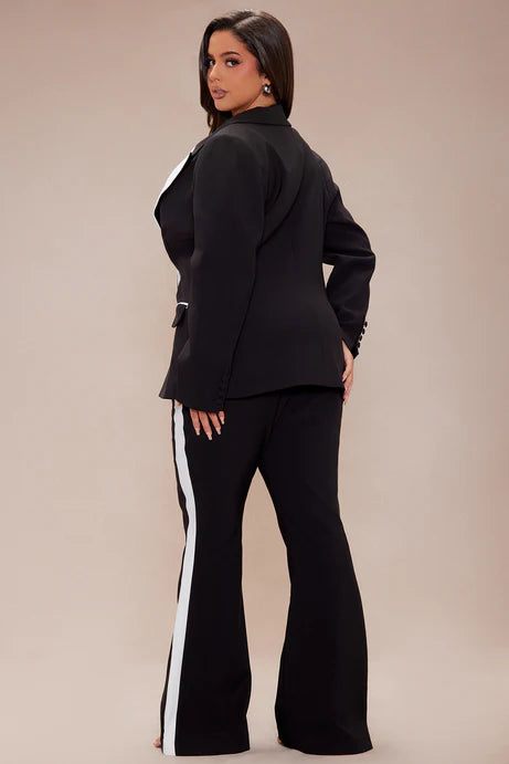 Ensemble de costume double - Noir/Blanc