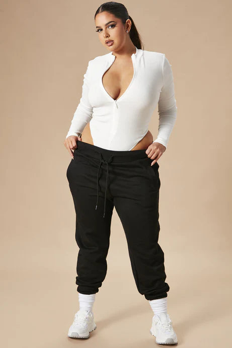 J'ai volé le jogging surdimensionné de votre petit ami - Noir