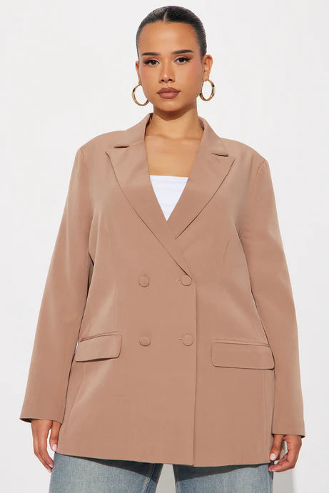 Blazer à lacets Khloe - Moka