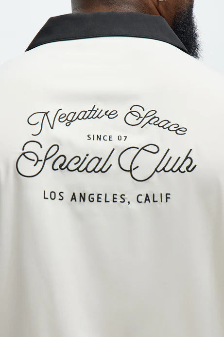 Chemise de bowling Regular Fit Social Club - Noir/combo