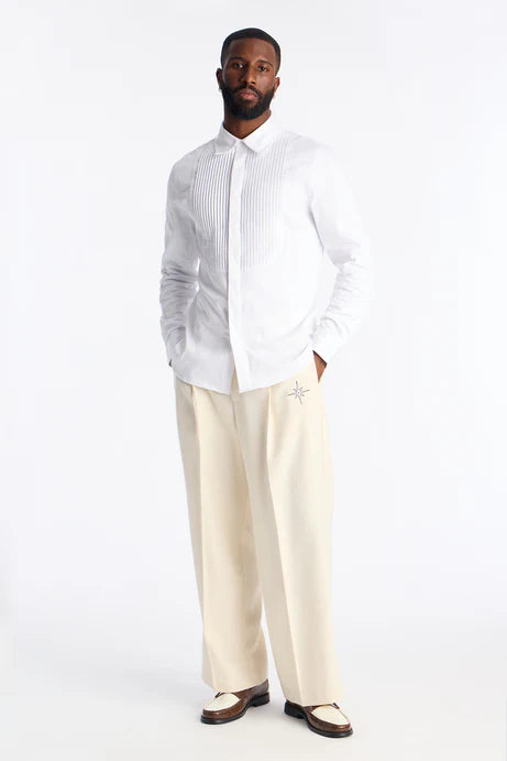 Chemise de smoking Slim Lumina Freedom - Blanc