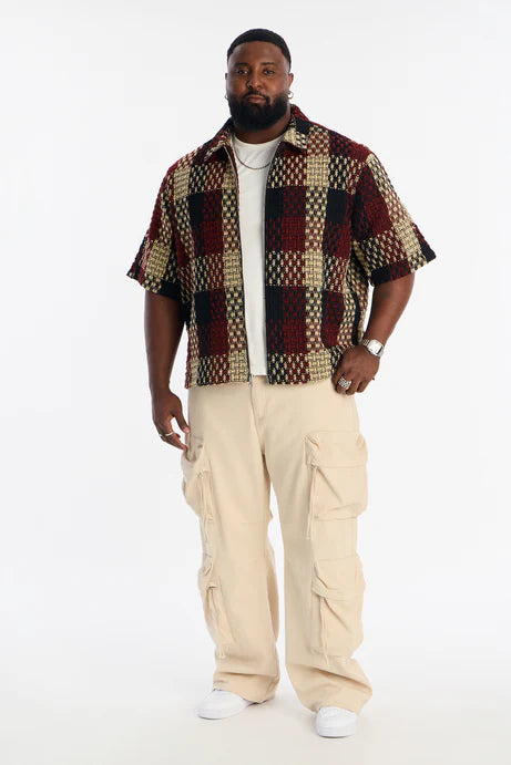 Chemise zippée Beverly Tweed - Marron