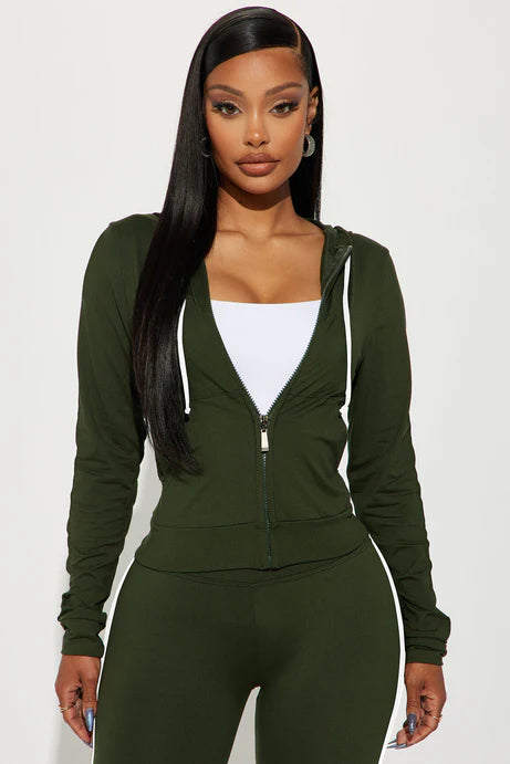 Tennis Courts III Zip Set - Olive