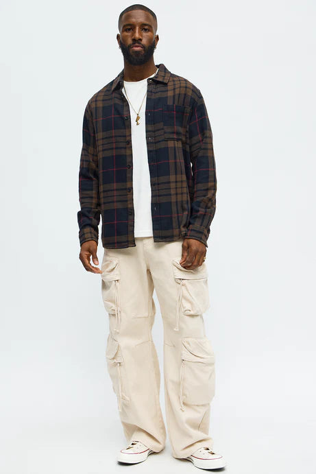 Chemise à carreaux Yeah Right - Multicolore