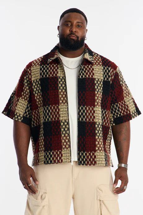 Chemise zippée Beverly Tweed - Marron