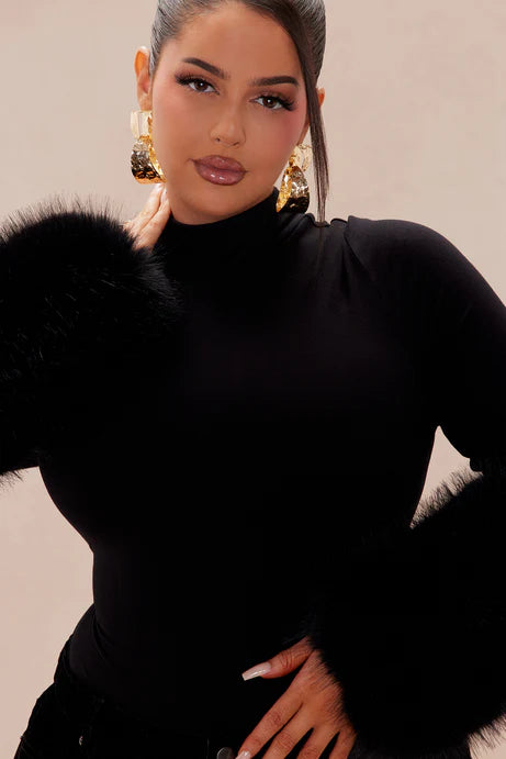 Body en fourrure de Moscou - Noir