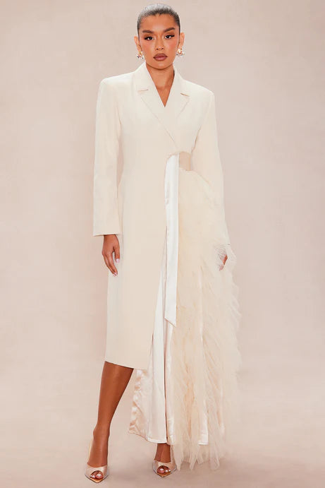 Blazer en tulle Katie - Crème