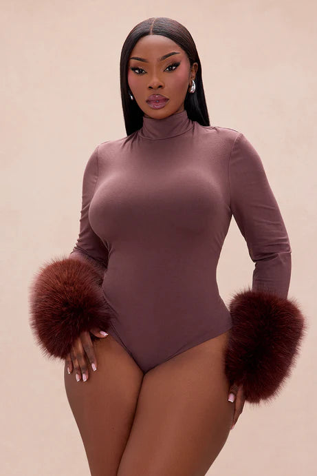 Body en fourrure de Moscou - Chocolat
