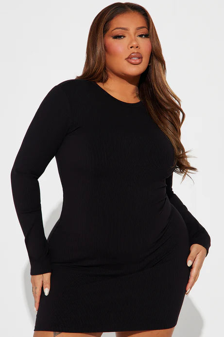 Mini-robe Bella Snatched - Noir