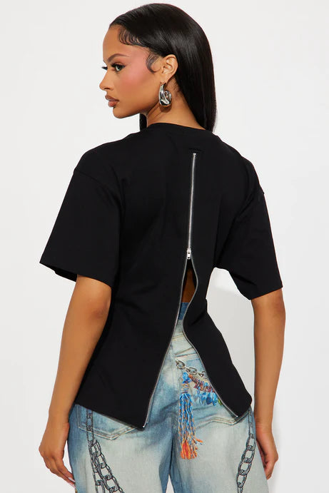 T-shirt ajusté Jayden - Noir