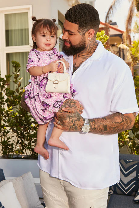 Chemise boutonnée à manches courtes Ryland - Blanc