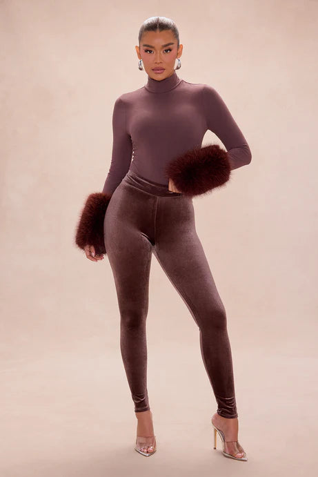 Body en fourrure de Moscou - Chocolat