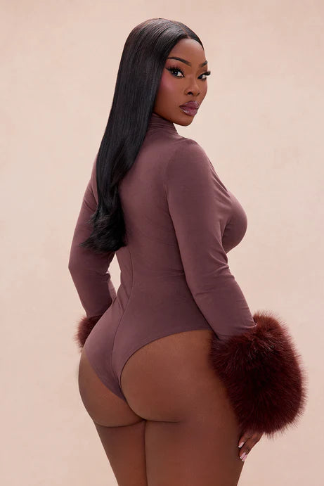 Body en fourrure de Moscou - Chocolat