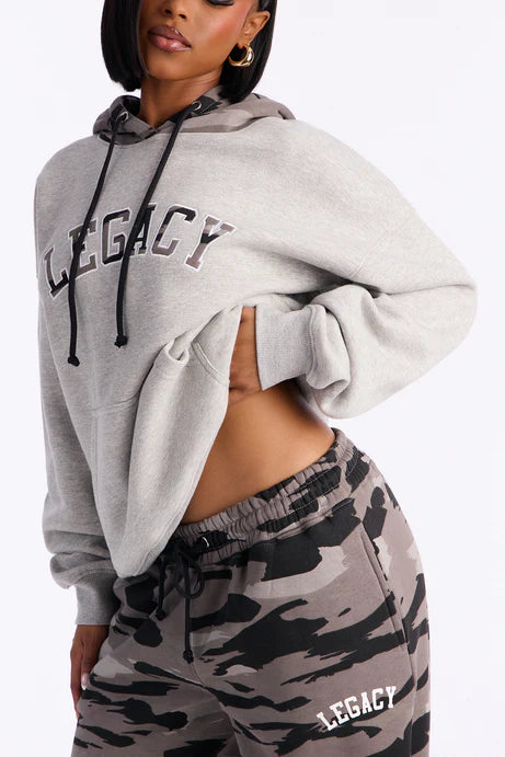 Ensemble Pantalon En Polaire Camo Legacy - Gris/combo