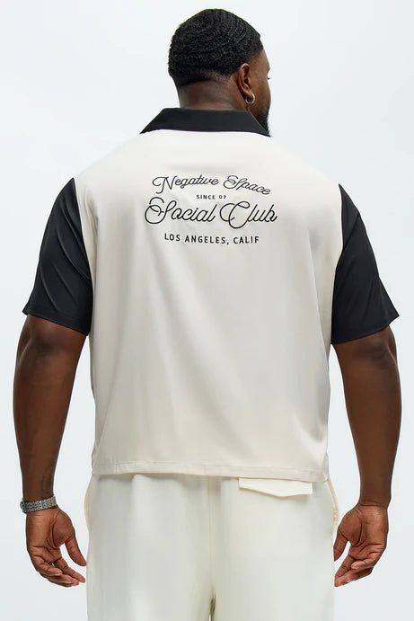 Chemise de bowling Regular Fit Social Club - Noir/combo