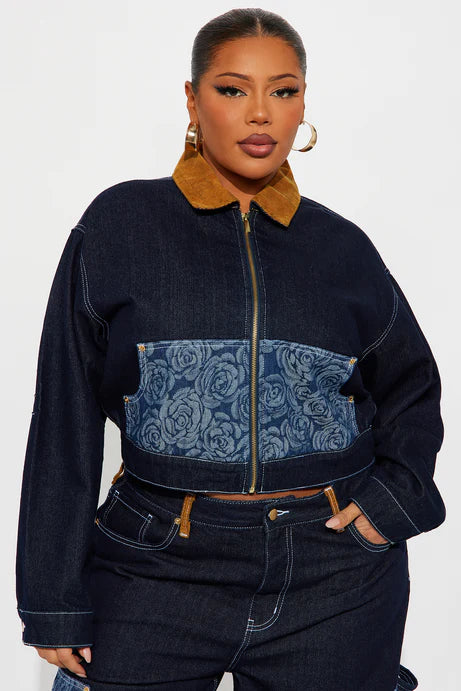 Veste en jean Essex - Denim foncé