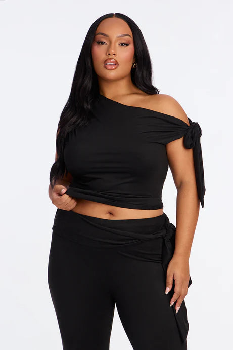 Ensemble Capri en faux daim Ella - Noir