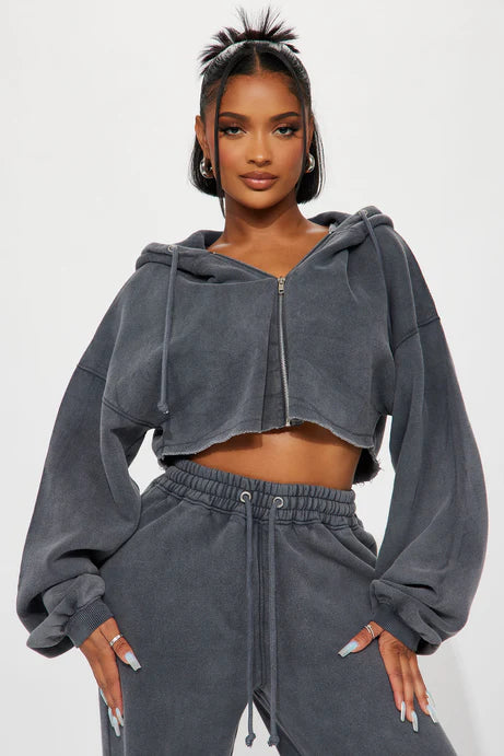 Ensemble de pantalon polaire On The Go - Charbon de bois