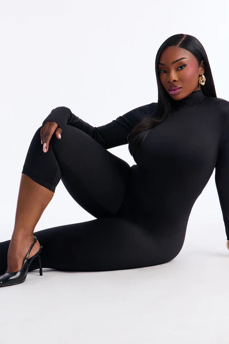 Combinaison Capri à double ligne contour - Noir