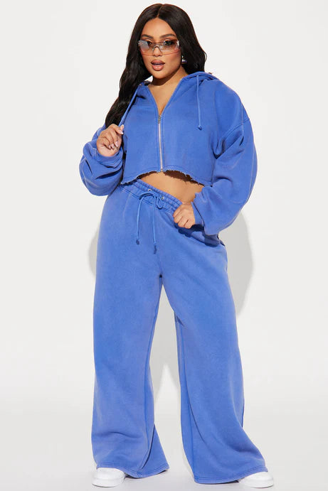 Ensemble de pantalon polaire On The Go - Bleu