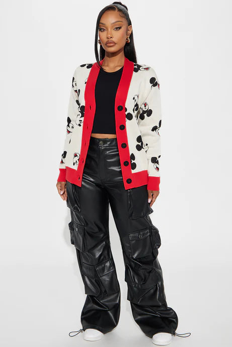 Cardigan Mickey Mouse - Crème/combo