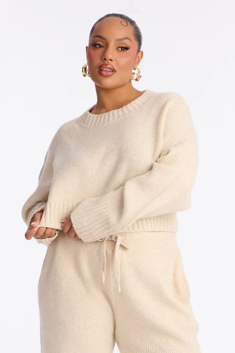 Ensemble de pantalon pull Mila - Flocons d'avoine