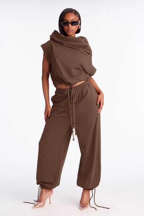 Ensemble de pantalon de jogging Alexa - Moka