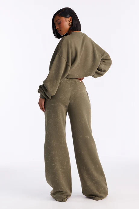 Ensemble de pantalons en polaire Hidden Cross - Olive