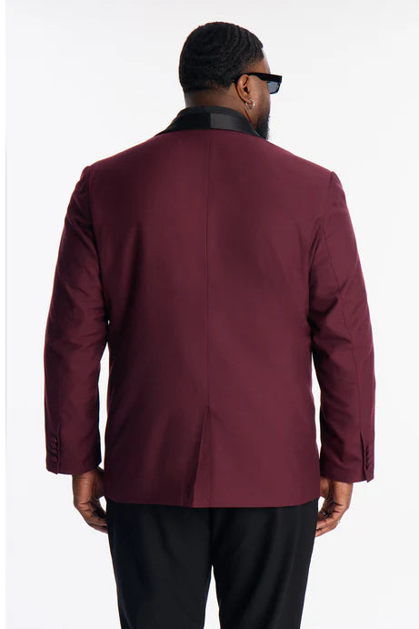 Blazer à col châle Belcourt - Bourgogne