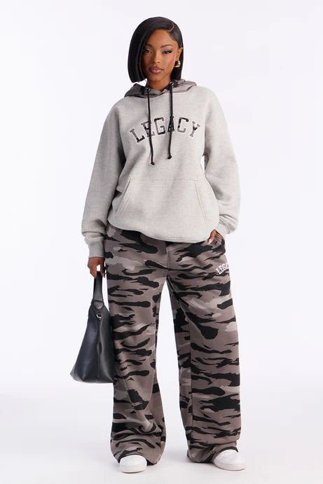 Ensemble Pantalon En Polaire Camo Legacy - Gris/combo