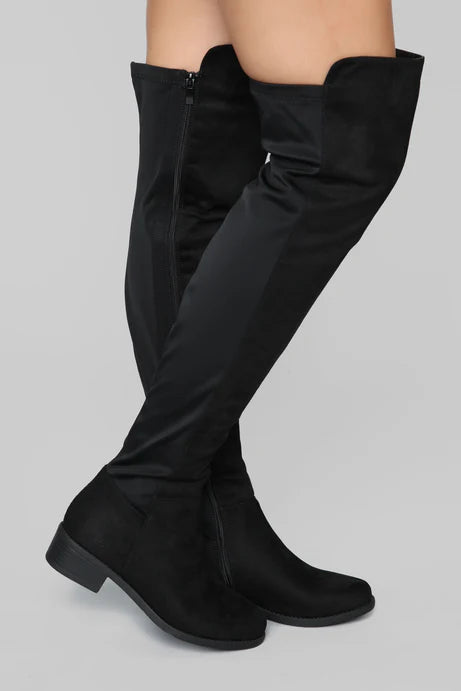 Botte Marja au-dessus du genou - Noir