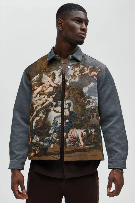 Chemise courte boutonnée Cassiel Tapestry - Multicolore