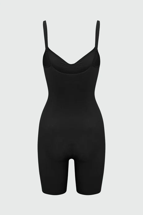 Body de formation de cuisse à compression forte sans couture Nova Sculpt - Noir