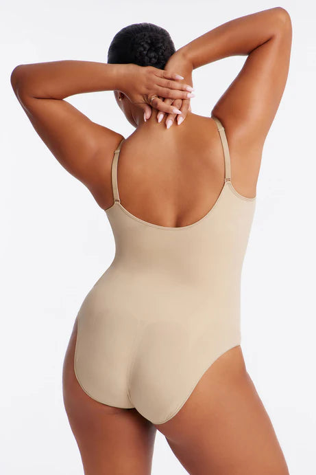 Body de compression robuste sans couture Nova Sculpt - Sable