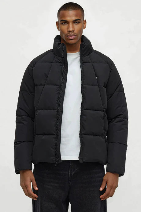 Doudoune matelassée décontractée sur piste - Noir