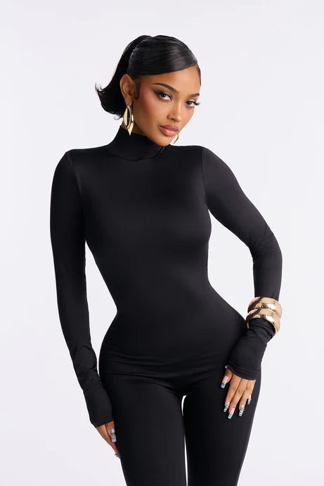 Combinaison Capri à double ligne contour - Noir